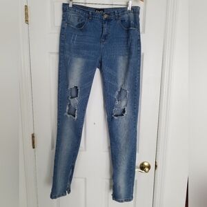 CJ Black Premium Jean's Distressed Skinny Flex Size 32/34